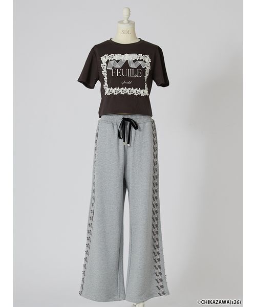 SNIDEL（スナイデル）の「【SNIDEL×近沢レース店】コラボスウェットロングパンツ（その他パンツ・レディース・グレー/ネイビー/ピンク・0/1）」の13枚目の写真