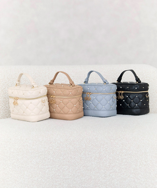 ROYAL PARTY(ロイヤルパーティー)の「パールビジューヴァニティーBAG(ショルダーバッグ・レディース・ブラック/オフホワイト/ブルー/キャメル・FREE)」の13枚目の写真