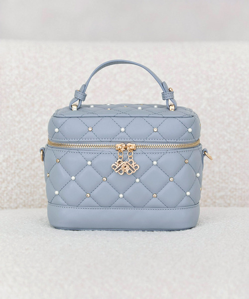 ROYAL PARTY(ロイヤルパーティー)の「パールビジューヴァニティーBAG(ショルダーバッグ・レディース・ブラック/オフホワイト/ブルー/キャメル・FREE)」の11枚目の写真