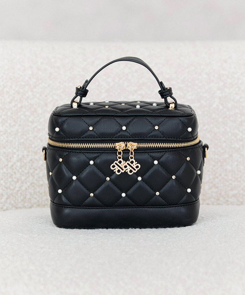 ROYAL PARTY(ロイヤルパーティー)の「パールビジューヴァニティーBAG(ショルダーバッグ・レディース・ブラック/オフホワイト/ブルー/キャメル・FREE)」の10枚目の写真