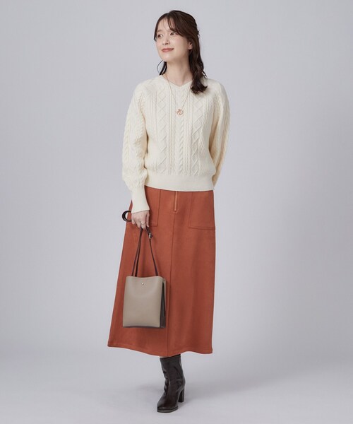 SHOO・LA・RUE(シューラルー)の「【軽量】ふわっと軽い3層ショルダーバッグ(ショルダーバッグ・レディース・ブラック/ワインレッド/グレー系その他5/ベージュ系その他7/ベージュ系4・00)」の15枚目の写真
