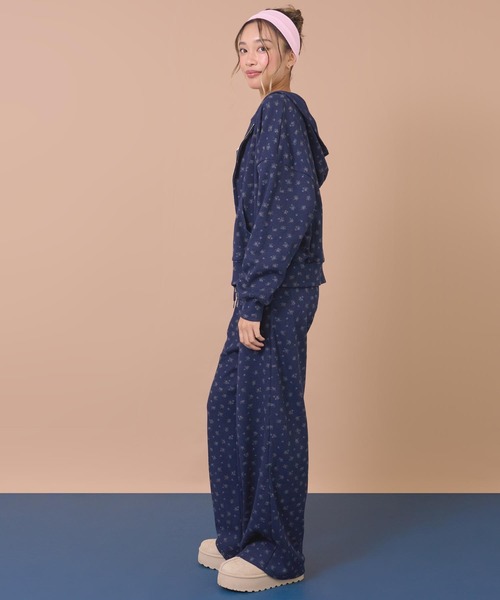 anap mimpi(アナップミンピ)の「花柄ワッフルイージーロングパンツ(その他パンツ・レディース・ネイビー/グレー・F)」の18枚目の写真
