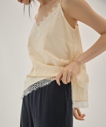 muller of yoshiokubo（ミュラーオブヨシオクボ）の「【muller of yoshiokubo/ミュラー オブ ヨシオクボ】INTER LACE CAMI TOP/レースキャミソールトップス/レイヤード（キャミソール）」