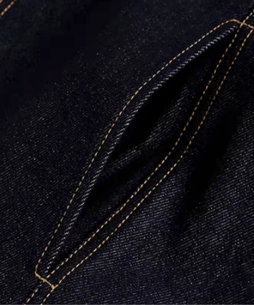 U:UME(ユーム)の「Turquoise Blue Button Washed Denim Jacket(デニムジャケット・メンズ・ブルー・XX-LARGE/X-LARGE/LARGE/MEDIUM)」の4枚目の写真