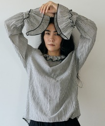 Libra Cue（リブラ キュー）の「ワッシャーフリルブラウス（シャツ/ブラウス）」