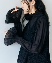Libra Cue（リブラ キュー）の「ワッシャーフリルブラウス（シャツ/ブラウス）」