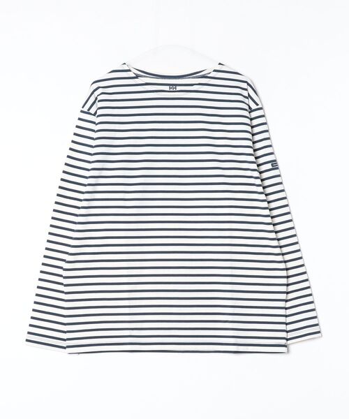 HELLY HANSEN(ヘリーハンセン)の「【HELLY HANSEN】L/S HH Marine Border Boat Neck Tee(Tシャツ/カットソー・メンズ・ブラウン/アイボリー・MEDIUM/LARGE/X-LARGE)」の1枚目の写真