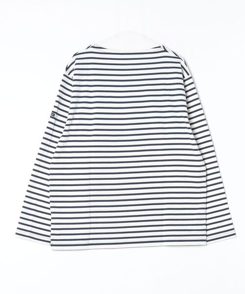 HELLY HANSEN(ヘリーハンセン)の「【HELLY HANSEN】L/S HH Marine Border Boat Neck Tee(Tシャツ/カットソー・メンズ・ブラウン/アイボリー・MEDIUM/LARGE/X-LARGE)」の4枚目の写真