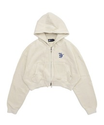 OG PIGMENT CROPPED ZIP HOODIE