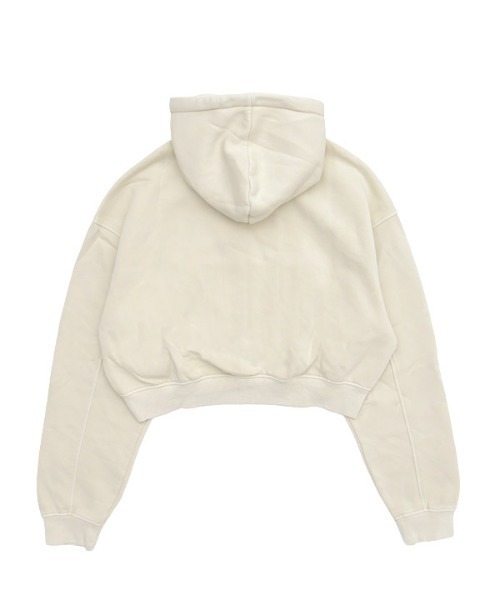 NEW YORK BURST(ニューヨークバースト)の「OG PIGMENT CROPPED ZIP HOODIE(パーカー・レディース・アイボリー/ブラック・FREE)」の4枚目の写真