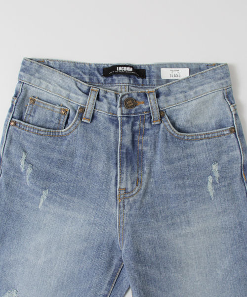 LUC DNM （ラックデニム）の「LUCDNM　STRAIGHT BOYS（デニムパンツ・レディース・ブルー・LARGE/SMALL/MEDIUM）」の19枚目の写真