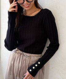 【着痩せが叶う1着】アシメスクエアニット