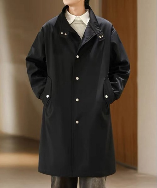 DOUBLE STEAL（ダブルスティール）の「DSオーバーシルエットロングコート（その他アウター・メンズ・ベージュ/ブラック・X-LARGE/LARGE/MEDIUM）」の2枚目の写真