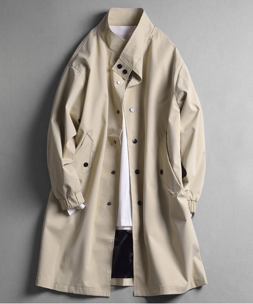 DOUBLE STEAL（ダブルスティール）の「DSオーバーシルエットロングコート（その他アウター・メンズ・ベージュ/ブラック・X-LARGE/LARGE/MEDIUM）」の9枚目の写真