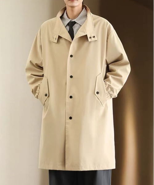 DOUBLE STEAL（ダブルスティール）の「DSオーバーシルエットロングコート（その他アウター・メンズ・ベージュ/ブラック・X-LARGE/LARGE/MEDIUM）」の8枚目の写真