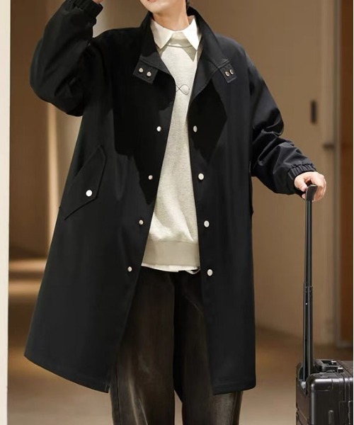 DOUBLE STEAL（ダブルスティール）の「DSオーバーシルエットロングコート（その他アウター・メンズ・ベージュ/ブラック・X-LARGE/LARGE/MEDIUM）」の3枚目の写真
