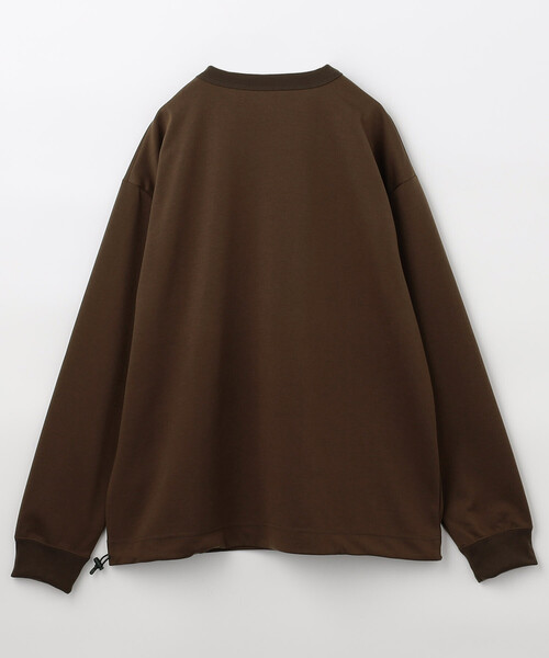 NANGA(ナンガ)の「NANGA/ナンガ 別注 neo-PRO スピンドル ポケット ロングスリーブTシャツ/日本製/遮熱/UVカット/吸水速乾(Tシャツ/カットソー・メンズ・ブラック/チャコールグレー/ブラウン/ホワイト・X-LARGE/SMALL/MEDIUM/LARGE)」の6枚目の写真