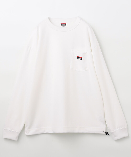 NANGA(ナンガ)の「NANGA/ナンガ 別注 neo-PRO スピンドル ポケット ロングスリーブTシャツ/日本製/遮熱/UVカット/吸水速乾(Tシャツ/カットソー・メンズ・ブラック/チャコールグレー/ブラウン/ホワイト・X-LARGE/SMALL/MEDIUM/LARGE)」の13枚目の写真