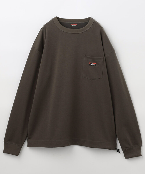 NANGA(ナンガ)の「NANGA/ナンガ 別注 neo-PRO スピンドル ポケット ロングスリーブTシャツ/日本製/遮熱/UVカット/吸水速乾(Tシャツ/カットソー・メンズ・ブラック/チャコールグレー/ブラウン/ホワイト・X-LARGE/SMALL/MEDIUM/LARGE)」の15枚目の写真
