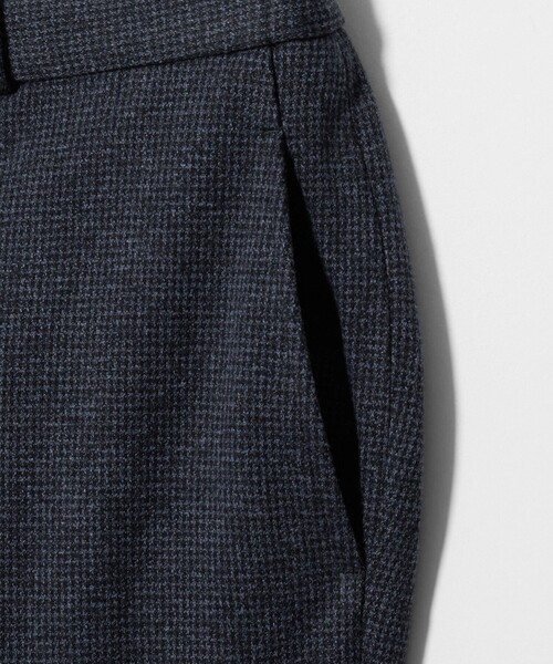 A DAY IN THE LIFE UNITED ARROWS(アデイインザライフユナイテッドアローズ)の「メランジジャージー チェック NP スラックス -セットアップ対応- <A DAY IN THE LIFE>(スラックス・メンズ・ダークグレー/ネイビー/モカ・L/XL/M/S)」の6枚目の写真