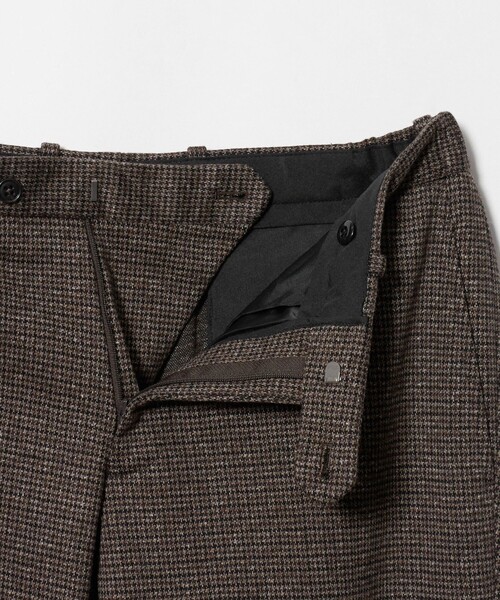 A DAY IN THE LIFE UNITED ARROWS(アデイインザライフユナイテッドアローズ)の「メランジジャージー チェック NP スラックス -セットアップ対応- <A DAY IN THE LIFE>(スラックス・メンズ・ダークグレー/ネイビー/モカ・L/XL/M/S)」の15枚目の写真