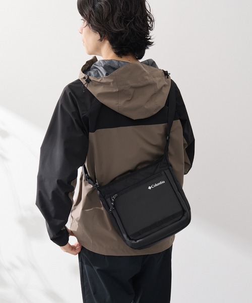 6L 縦型ショルダーバッグ ポリエステルPUレザー Columbia（ショルダー 