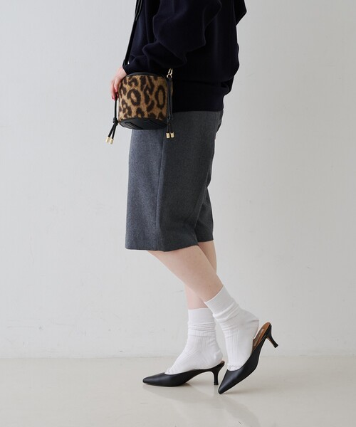 Rouge vif（ルージュヴィフ）の「ウールショートパンツ（その他パンツ・レディース・グレー/ブラック・38/36）」の5枚目の写真