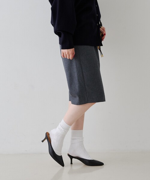 Rouge vif（ルージュヴィフ）の「ウールショートパンツ（その他パンツ・レディース・グレー/ブラック・38/36）」の6枚目の写真