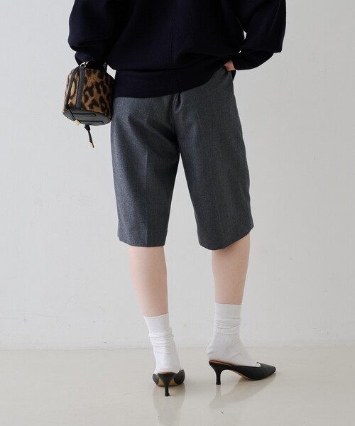 Rouge vif（ルージュヴィフ）の「ウールショートパンツ（その他パンツ・レディース・グレー/ブラック・38/36）」の7枚目の写真