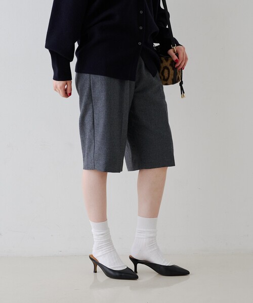 Rouge vif（ルージュヴィフ）の「ウールショートパンツ（その他パンツ・レディース・グレー/ブラック・38/36）」の8枚目の写真
