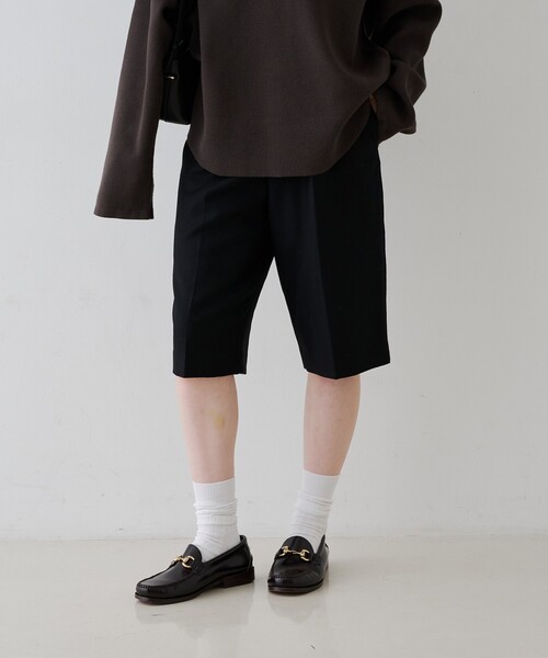 Rouge vif（ルージュヴィフ）の「ウールショートパンツ（その他パンツ・レディース・グレー/ブラック・38/36）」の9枚目の写真
