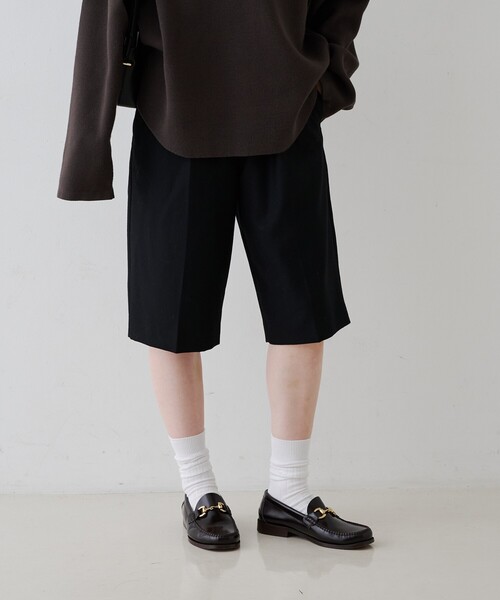 Rouge vif（ルージュヴィフ）の「ウールショートパンツ（その他パンツ・レディース・グレー/ブラック・38/36）」の10枚目の写真