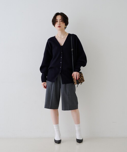 Rouge vif（ルージュヴィフ）の「ウールショートパンツ（その他パンツ・レディース・グレー/ブラック・38/36）」の14枚目の写真