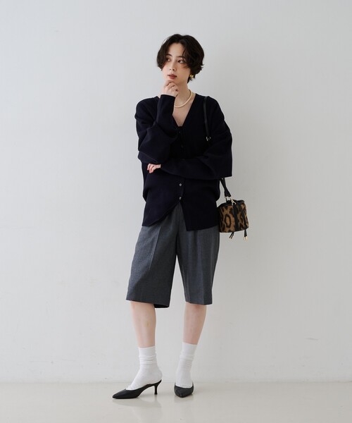 Rouge vif（ルージュヴィフ）の「ウールショートパンツ（その他パンツ・レディース・グレー/ブラック・38/36）」の15枚目の写真