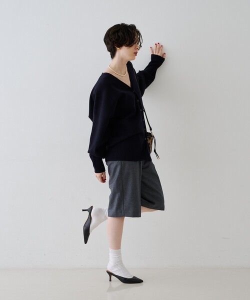 Rouge vif（ルージュヴィフ）の「ウールショートパンツ（その他パンツ・レディース・グレー/ブラック・38/36）」の17枚目の写真