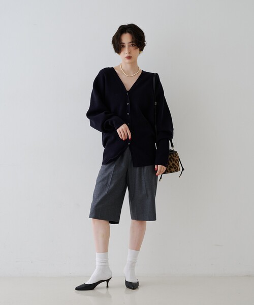 Rouge vif（ルージュヴィフ）の「ウールショートパンツ（その他パンツ・レディース・グレー/ブラック・38/36）」の18枚目の写真
