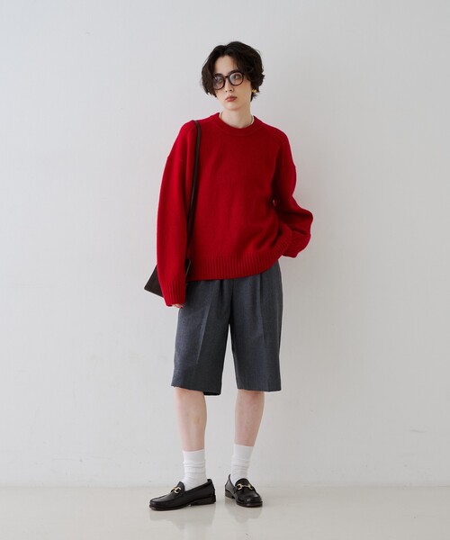 Rouge vif（ルージュヴィフ）の「ウールショートパンツ（その他パンツ・レディース・グレー/ブラック・38/36）」の19枚目の写真