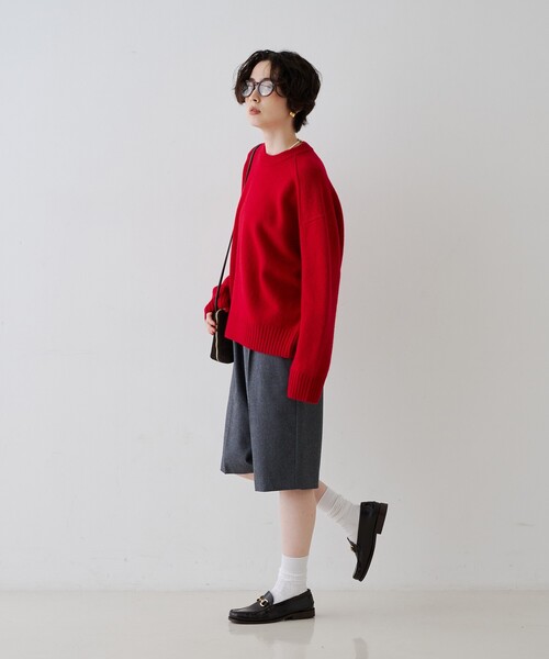 Rouge vif（ルージュヴィフ）の「ウールショートパンツ（その他パンツ・レディース・グレー/ブラック・38/36）」の22枚目の写真