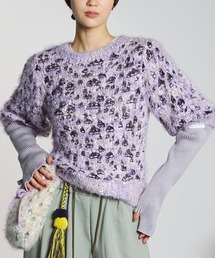 mici | mici/SHORT SLEEVE KNIT TOP(ニット/セーター)