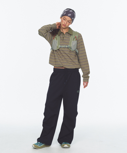 MENASOO(ミナス)の「Vintage Stripe Rugby T Shirt_Khaki(ポロシャツ・レディース・カーキ・1/2)」の10枚目の写真