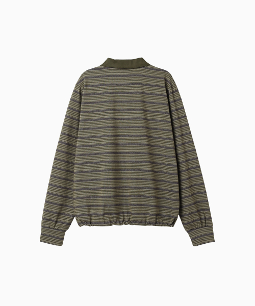 MENASOO(ミナス)の「Vintage Stripe Rugby T Shirt_Khaki(ポロシャツ・レディース・カーキ・1/2)」の15枚目の写真