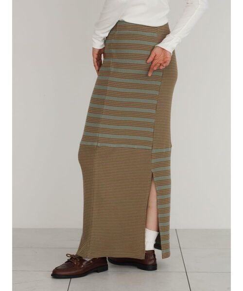 FIKA.(フィーカ)の「Waffle skirt(スカート・レディース・オリーブ/ワインレッド・FREE)」の9枚目の写真
