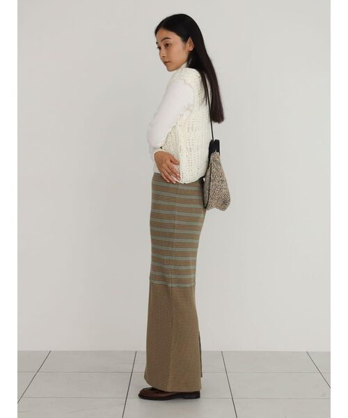 FIKA.(フィーカ)の「Waffle skirt(スカート・レディース・オリーブ/ワインレッド・FREE)」の12枚目の写真