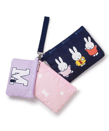 Miffy（ ミッフィー）の「【LeSportsac×Miffy】WRISTLET POUCH SET チームミッフィーネイビー ピンク ライラック（ポーチ）」