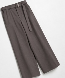 CULLNI（クルニ）の「【CULLNI/クルニ】EX.Dry Gabardine Wide Pant with Long Belt（スラックス）」
