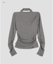 (T-7287)TWO WAY LAYERED BOAT NECK TEE SET