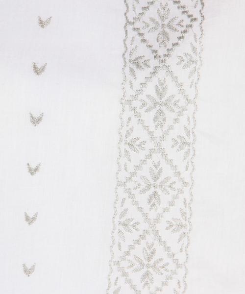 Another Edition（アナザーエディション）の「ne Quittez pas刺繍ロングスリーブブラウス/n/Q/p EMBR LSL PO◆（シャツ/ブラウス・レディース・ホワイト/ライトブルー・フリー）」の8枚目の写真