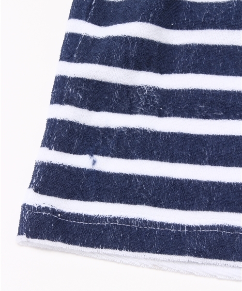 VENCEEXCHANGE（ヴァンスエクスチェンジ）の「KIDS パイルショーツボーダー総柄プリント（その他パンツ・キッズ・オフホワイト/ネイビー・130cm/140cm/150cm/120cm）」の5枚目の写真