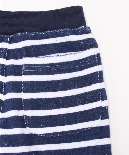 VENCEEXCHANGE（ヴァンスエクスチェンジ）の「KIDS パイルショーツボーダー総柄プリント（その他パンツ・キッズ・オフホワイト/ネイビー・130cm/140cm/150cm/120cm）」の7枚目の写真