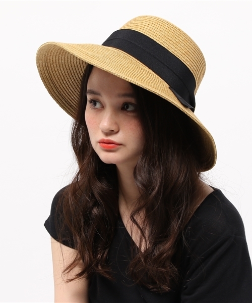 ROPE' PICNIC（ロペピクニック）の「リボン付ブレードハット（ハット・レディース・ベージュ系その他/ダークブラウン/ホワイト系その他6・FREE）」の10枚目の写真